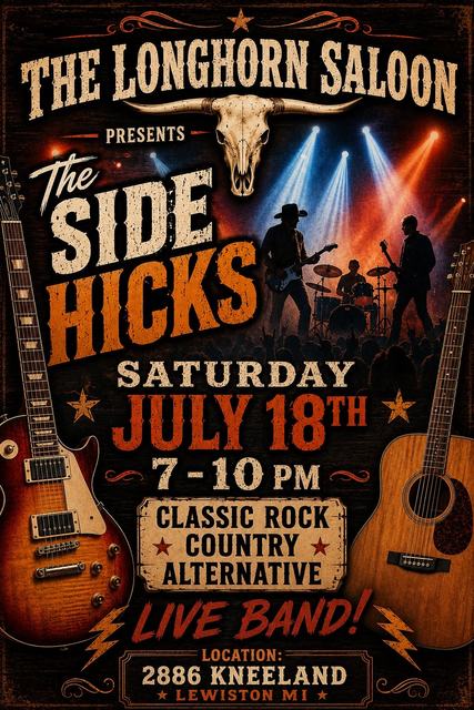 July 18th at The Longhorn Saloon